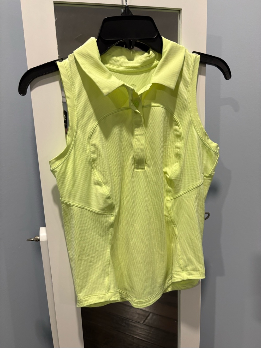 lululemon athletica Sleeveless Polo Tank in Neon Yellow